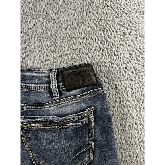 Silver Jeans Women 30 Elyse Ankle Skinny Low Rise - Picture 8 of 10